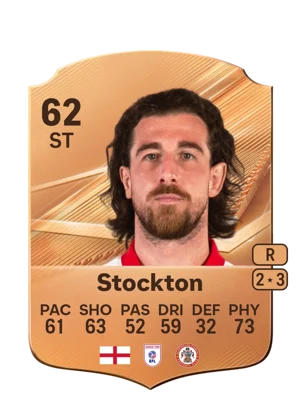 Stockton - 62 - Rare EA FC 27 card