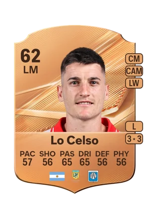 Lo Celso - 62 - Rare EA FC 27 card