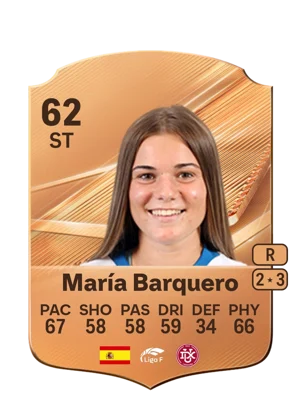 María Barquero - 62 - Rare EA FC 27 card