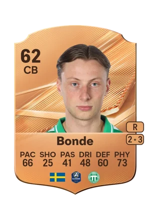 Bonde - 62 - Rare EA FC 27 card