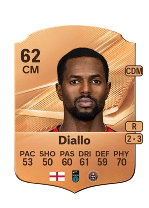 Diallo - 62 - Rare EA FC 27 card