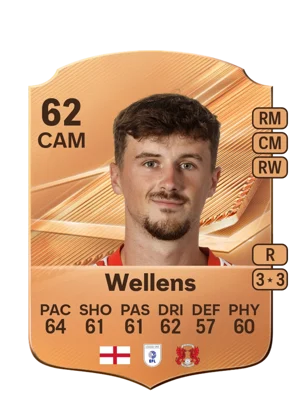 Wellens - 62 - Rare EA FC 27 card