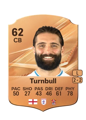Turnbull - 62 - Rare EA FC 27 card