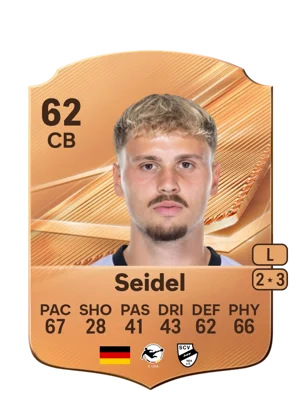 Seidel - 62 - Rare EA FC 27 card