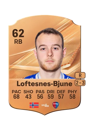 Loftesnes-Bjune - 62 - Rare EA FC 27 card