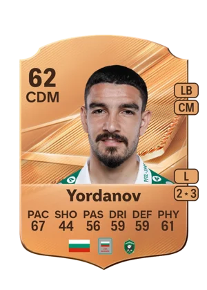 Yordanov - 62 - Rare EA FC 27 card