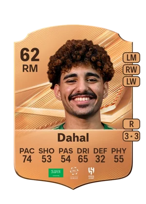 Dahal - 62 - Rare EA FC 27 card