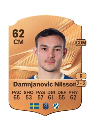 Damnjanovic Nilsson - 62 - Rare EA FC 27 card