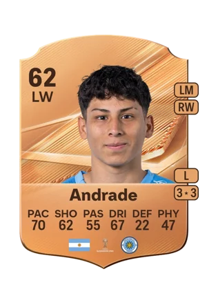 Andrade - 62 - Rare EA FC 27 card