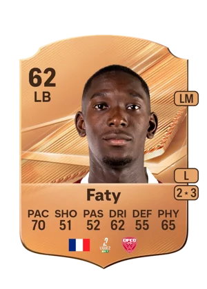 Faty - 62 - Rare EA FC 27 card