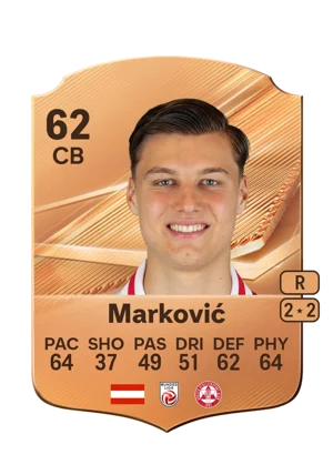 Marković - 62 - Rare EA FC 27 card