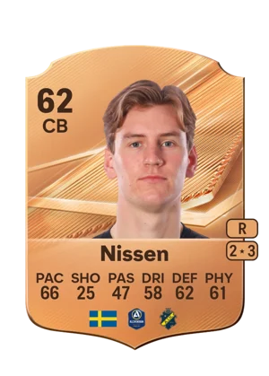 Nissen - 62 - Rare EA FC 27 card