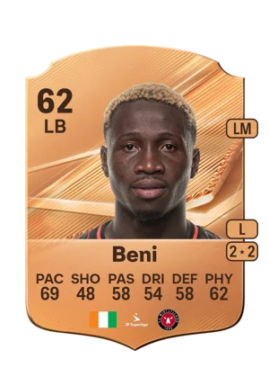 Beni - 62 - Rare EA FC 27 card