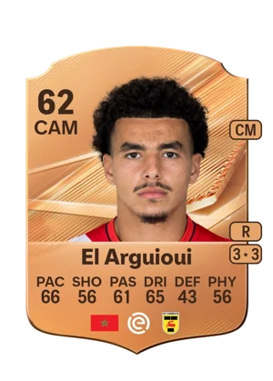 El Arguioui - 62 - Rare EA FC 27 card