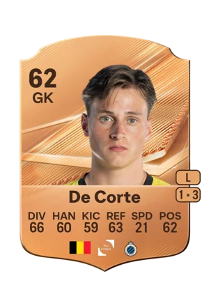 De Corte - 62 - Rare EA FC 27 card
