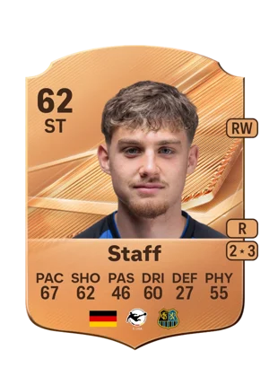 Staff - 62 - Rare EA FC 27 card