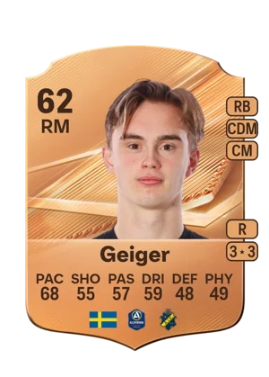 Geiger - 62 - Rare EA FC 27 card