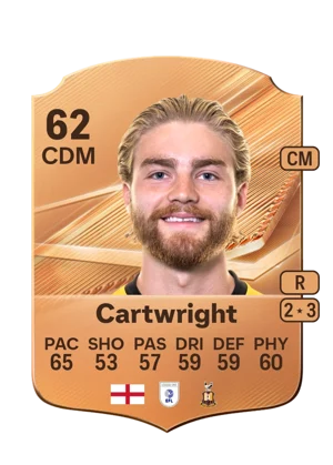 Cartwright - 62 - Rare EA FC 27 card