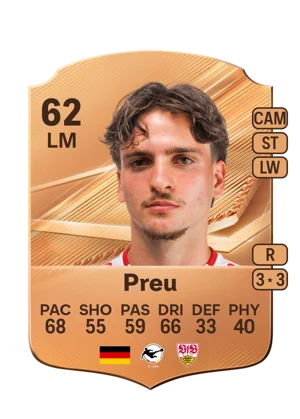 Preu - 62 - Rare EA FC 27 card