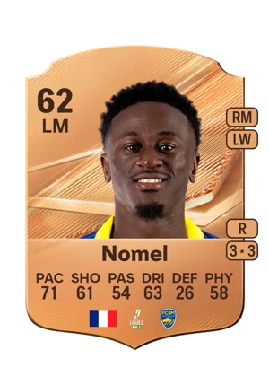 Nomel - 62 - Rare EA FC 27 card