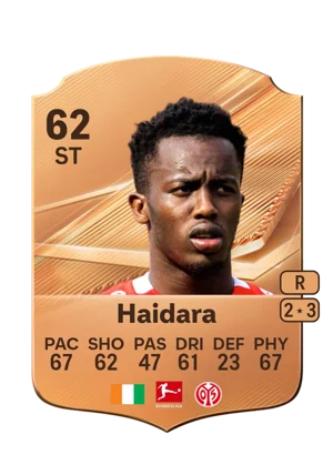 Haidara - 62 - Rare EA FC 27 card