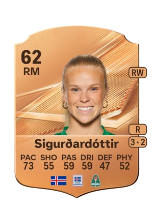 Sigurðardóttir - 62 - Rare EA FC 27 card