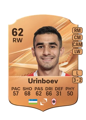 Urinboev - 62 - Rare EA FC 27 card