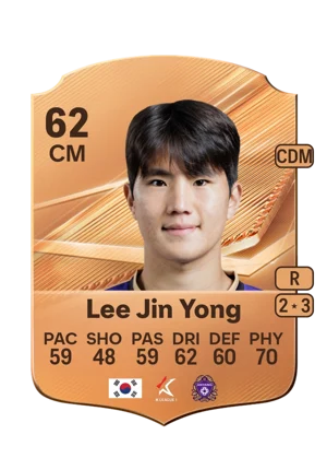 Lee Jin Yong - 62 - Rare EA FC 27 card
