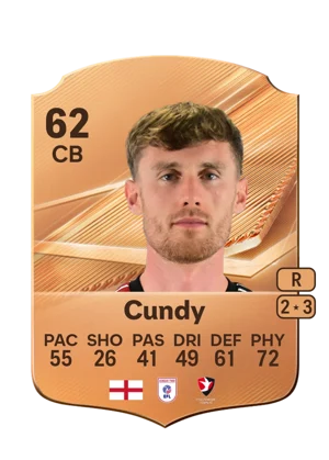 Cundy - 62 - Rare EA FC 27 card