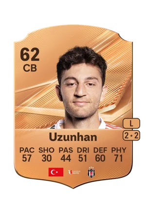 Uzunhan - 62 - Rare EA FC 27 card