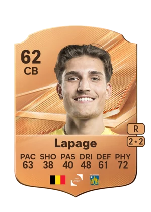 Lapage - 62 - Rare EA FC 27 card