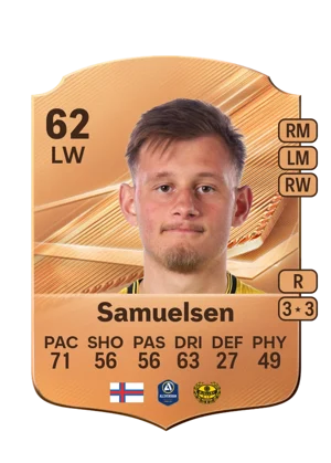 Samuelsen - 62 - Rare EA FC 27 card