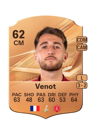Venot - 62 - Rare EA FC 27 card