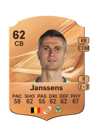 Janssens - 62 - Rare EA FC 27 card
