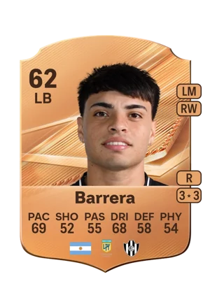 Barrera - 62 - Rare EA FC 27 card