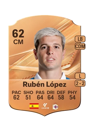 Rubén López - 62 - Rare EA FC 27 card