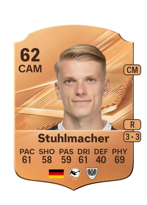 Stuhlmacher - 62 - Rare EA FC 27 card