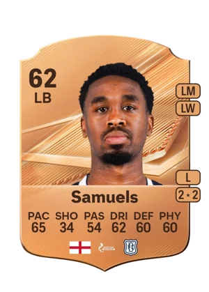 Samuels - 62 - Rare EA FC 27 card