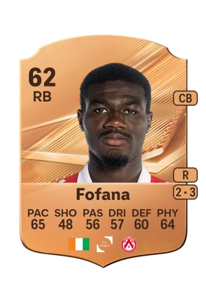 Fofana - 62 - Rare EA FC 27 card