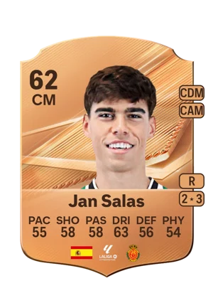 Jan Salas - 62 - Rare EA FC 27 card