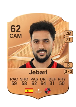Jebari - 62 - Rare EA FC 27 card