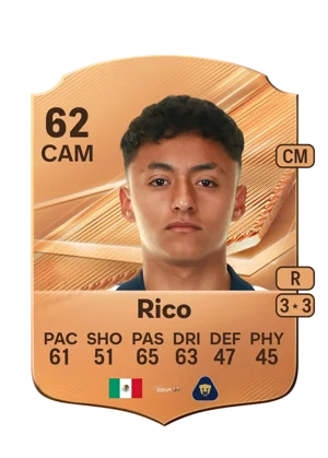 Rico - 62 - Rare EA FC 27 card