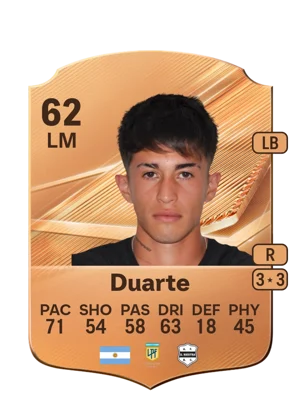 Duarte - 62 - Rare EA FC 27 card
