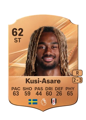 Kusi-Asare - 62 - Rare EA FC 27 card
