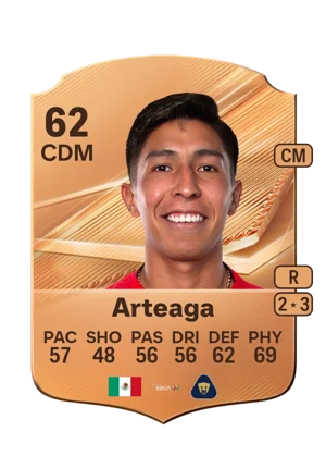 Arteaga - 62 - Rare EA FC 27 card