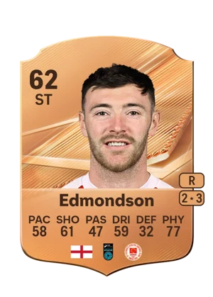 Edmondson - 62 - Rare EA FC 27 card
