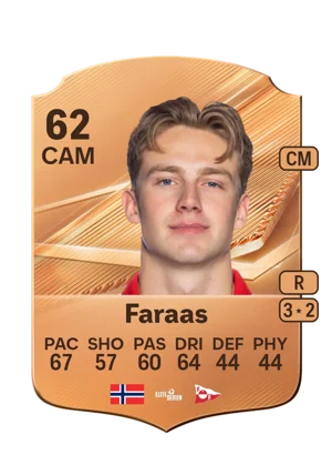 Faraas - 62 - Rare EA FC 27 card