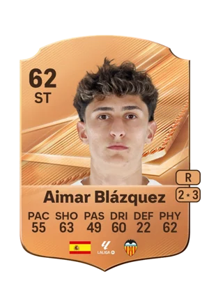 Aimar Blázquez - 62 - Rare EA FC 27 card