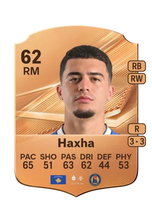 Haxha - 62 - Rare EA FC 27 card