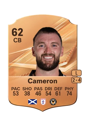 Cameron - 62 - Rare EA FC 27 card